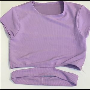 Five Dancewear purple crop top